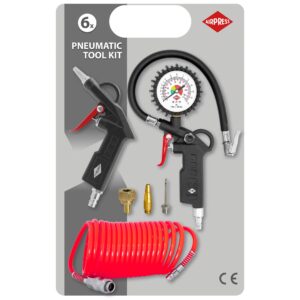 Compressor de ar HL 425-50 de pistão duplo com conjunto de acessórios pneumáticos | 8 bar | 3 HP / 2,2 kW | 280 l/min | 50 L - Image 2