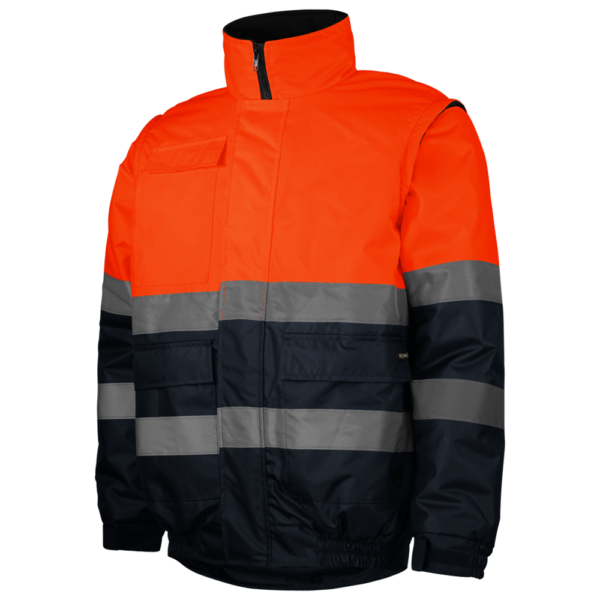 CASACO BOMBER COM MANGAS DESTACÁVEIS AV | WORKO | WR.2.266 | CLASSE 2