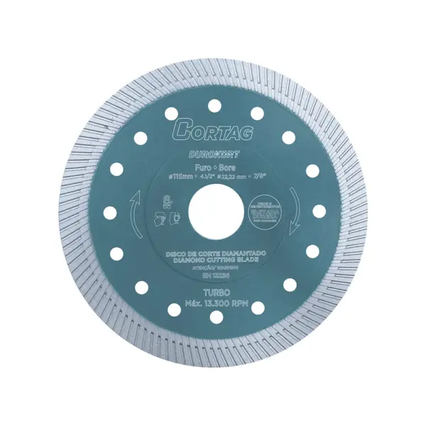 DISCO DIAMANTADO DUROKORT 115 MM CORTAG