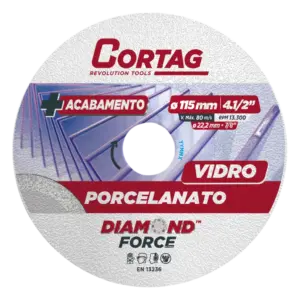 DISCO DIAMANTADO PORCELANATOVIDRO 115 MM CORTAG