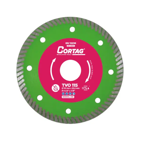 DISCO DIAMANTADO TURBO TVO 115 MM CORTAG