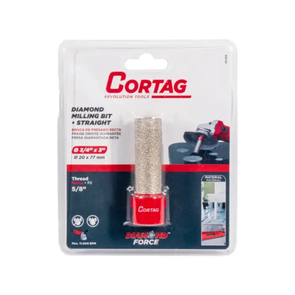 FRESA DIAMANTADA RETA | M14 | 20 X 50 MM | CORTAG