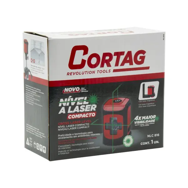 NÍVEL LASER LINHA VERDE SWIFT EG | CORTAG