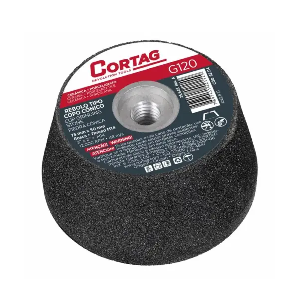 REBOLO TIPO CÓNICO G120 75 MM CORTAG