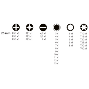 KIT PONTAS E SOQUETES | LEMAN | 36 PEÇAS - Image 2