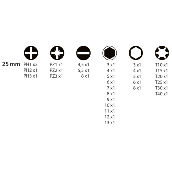 KIT PONTAS E SOQUETES | LEMAN | 36 PEÇAS