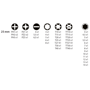 KIT PONTAS E SOQUETES INOX | LEMAN | 45 PEÇAS - Image 2
