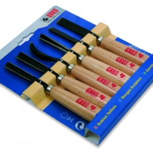 JOGO GUBIAS TALHISTA 6 PCS MADEIRA | URKO | 741-746