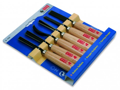 JOGO GUBIAS TALHISTA 6 PCS MADEIRA | URKO | 741-746