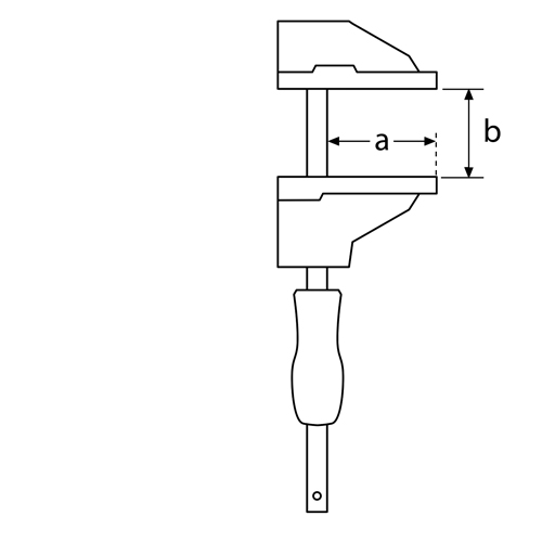 GRAMPO COAXIAL ABER. 15CM | URKO | 20X6MM | 85MM