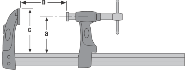 GRAMPO CARPINTEIRO ABER. 80CM | URKO | 35X8MM | 130MM