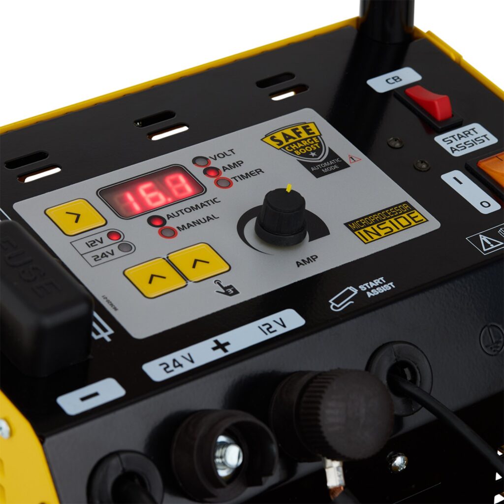 CARREGADOR DE BATERIAS AUTOMÁTICO 12/24V 80A BOOSTER 900A | TECH