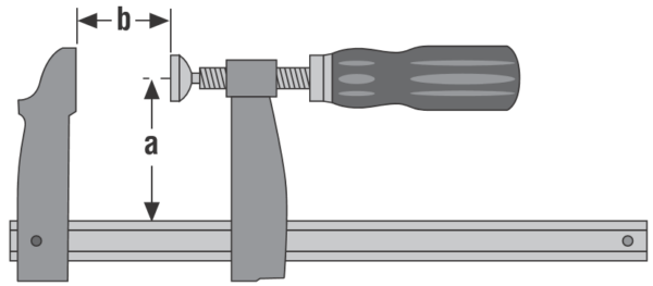 GRAMPO MARQUETARIA ABER. 12CM | URKO | 18X7MM | 70MM BIMATERIAL