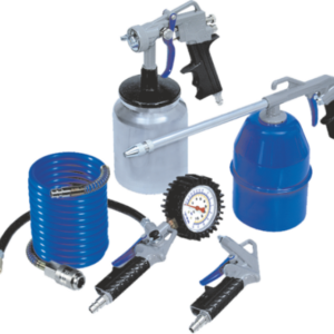 KIT ACESSÓRIOS COMPRESSOR 5 PEÇAS COM MANGUEIRA 3M | FIAC