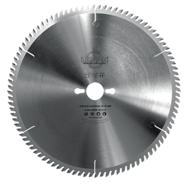DISCO SERRA | LEMAN | 250MM 30MM 80DENTES ALUMÍNIO
