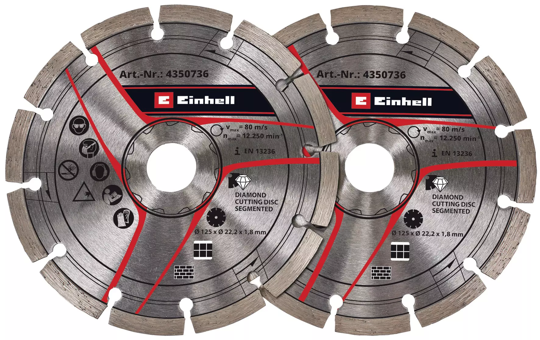 KIT DISCOS PARA ROÇADORAØ125 | EINHELL - Image 1