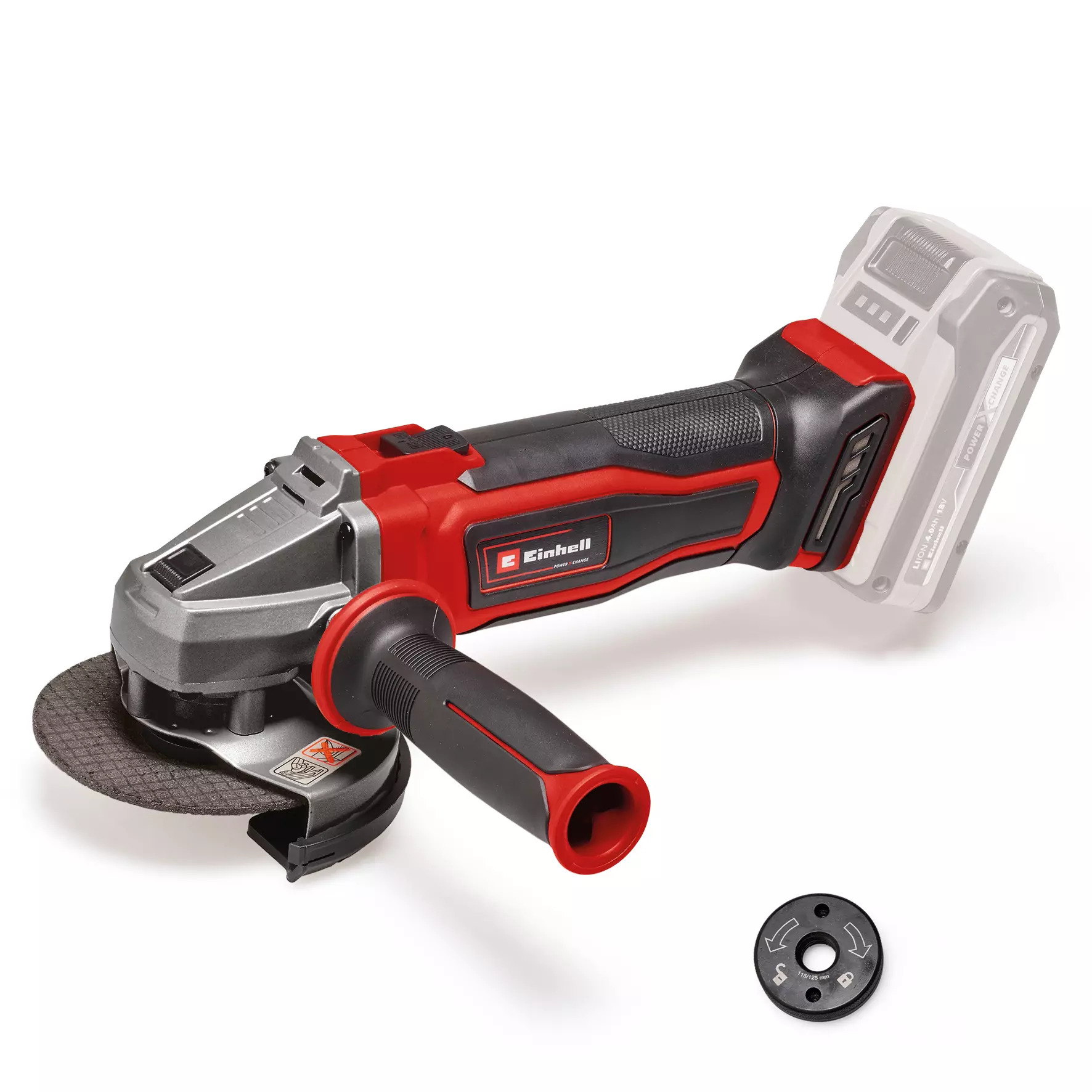 REBARBADORA SEM FIO SEM BATERIAERIA TE-AG 18/115 Q LI SOLO | EINHELL - Image 1