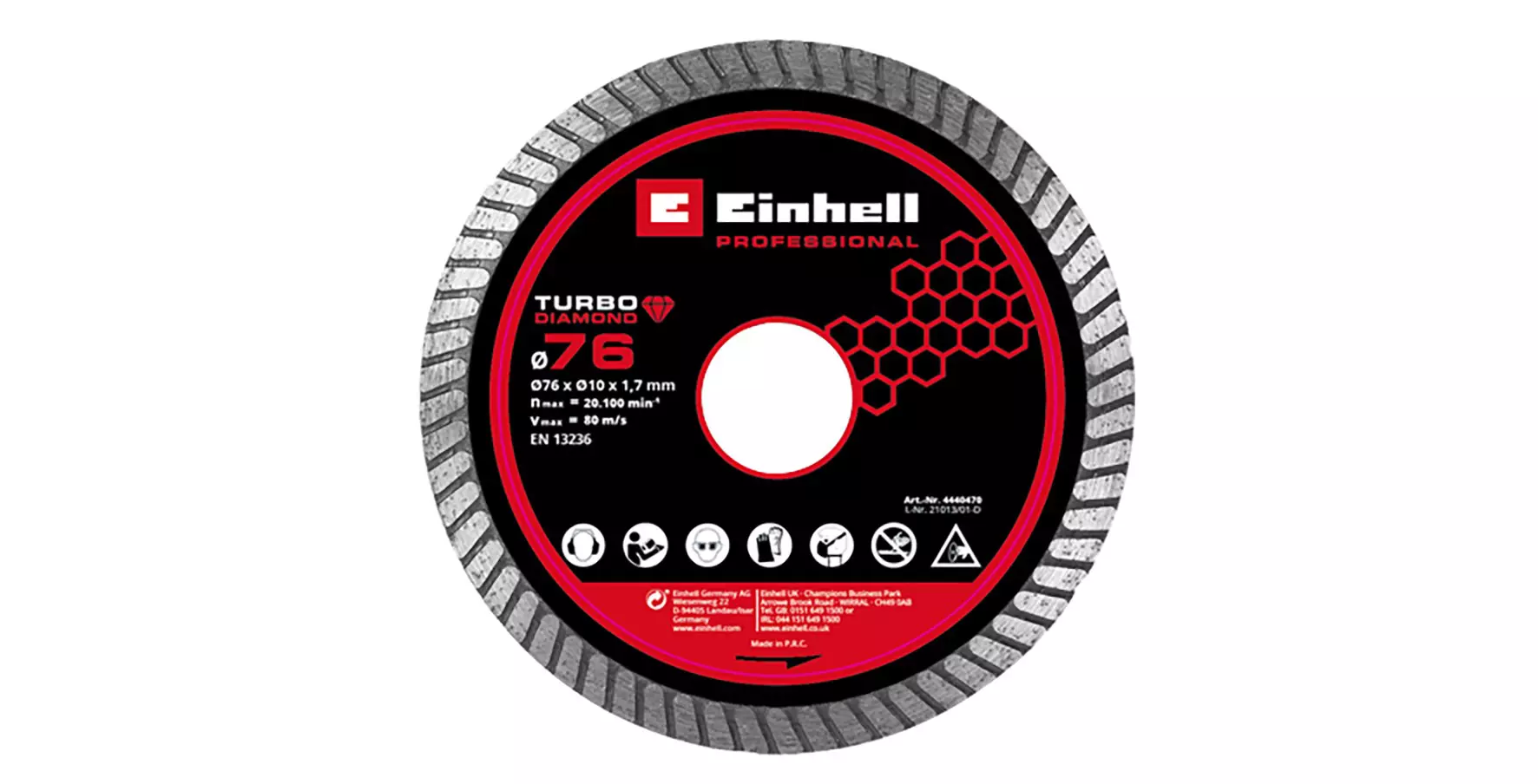 DISCO DE CORTE DIA 76X1.8 | EINHELL - Image 1