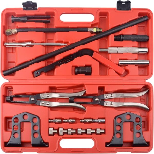 KIT COMPRESSÃO DE VÁLVULAS COM ALICATES DE MOLA | TECH