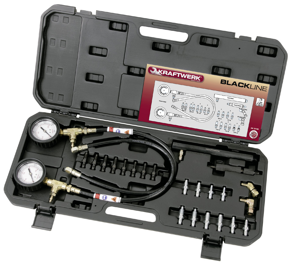 KIT TESTA PRESSÃO DE TRAVÕES 0-3000 PSI | KRAFTWERK - Image 1