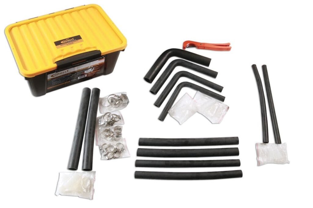 KIT REPARAÇÃO DE MANGUEIRAS DE RADIADOR 61 PEÇAS | TECH