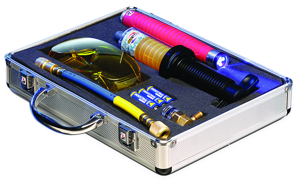 KIT DETECTOR DE FUGAS A/C UV COM MALA DE ALUMÍNIO | TECH - Image 1