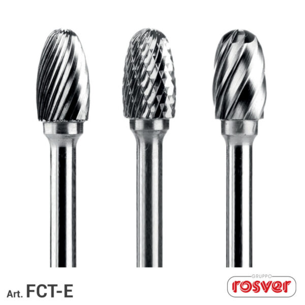 FRESA DE CARBONETO DE TUNGSTÉNIO FORMA E 12 x 25 x 6 mm | ROSVER