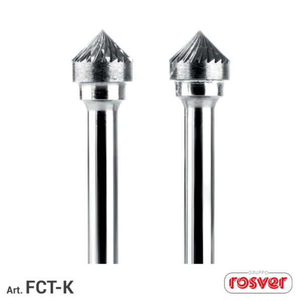 FRESA DE CARBONETO DE TUNGSTÉNIO FORMA K 16 x 8 x 6 mm | ROSVER
