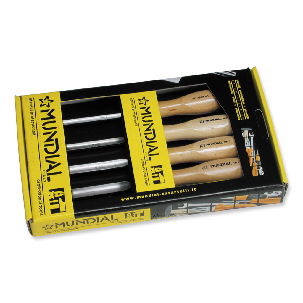 CONJUNTO 4 GOUGES WOOD ESCOPRO | MUNDIAL