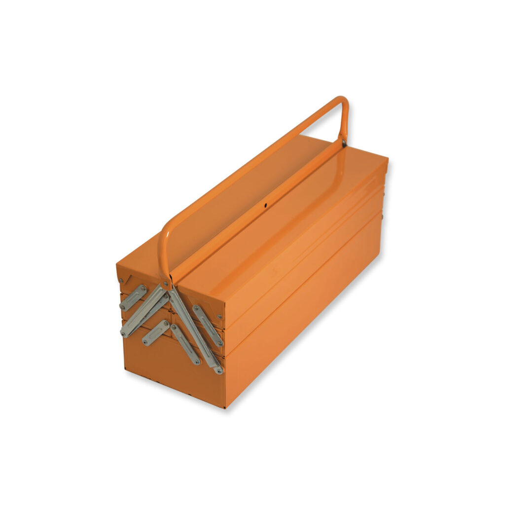 CAIXA METÁLICA LONGA 5 COMPARTIMENTOS 550X215X225 MM | MUNDIAL