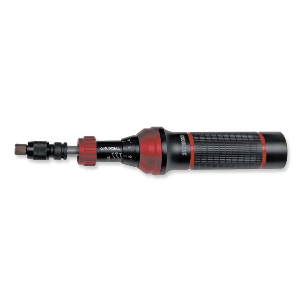 CHAVE DE FENDA DINAMOMÉTRICA 1/4 POL. 1-6 NM | MUNDIAL
