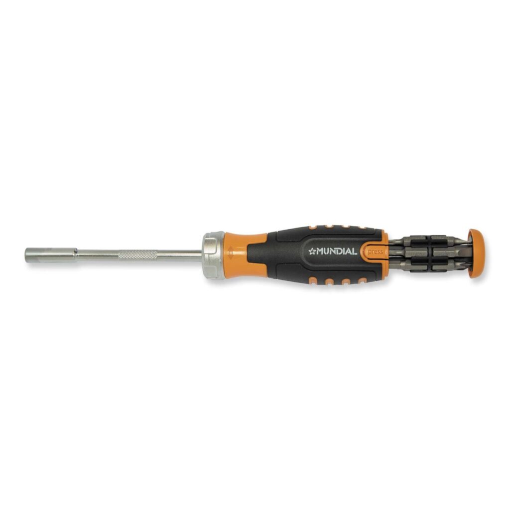CHAVE PORTA-BITS COM ROQUETE E 12 BITS | MUNDIAL
