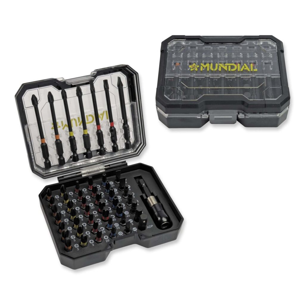 CONJUNTO 50 BITS COM PORTA-BITS DE ENGATE RÁPIDO | MUNDIAL