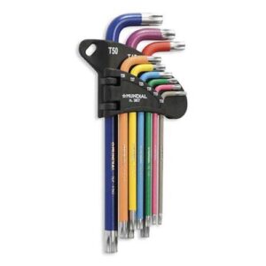 CONJUNTO 9 CHAVES TORX LONGAS MULTICOLOR TX10 A TX50 | MUNDIAL - Image 2