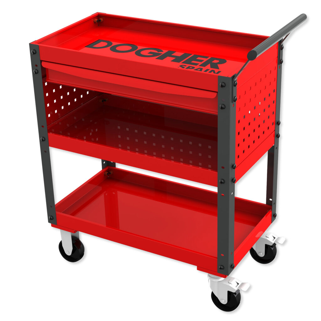 CARRO SERV. 675X390X705 3 BAND.& GAVET. | DOGHER