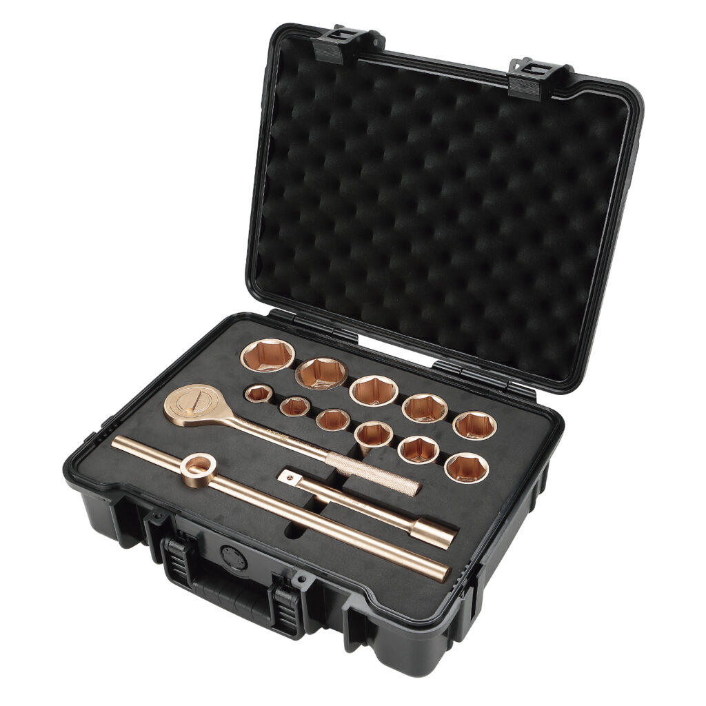 JOGO MAL CHAVE CAIXA HEX. AL-BR 14 PCS 3/4 | DOGHER
