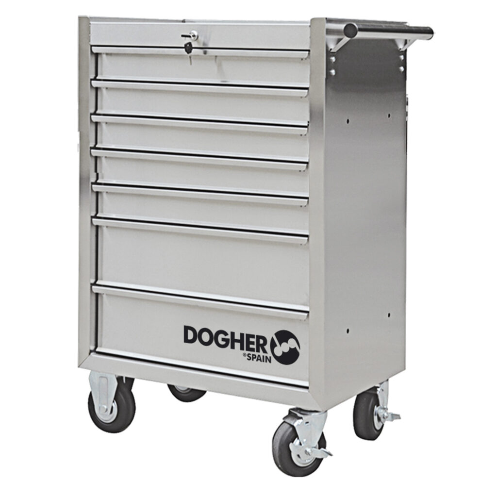 CARRO DE FERRAMENTAS EM INOX 7 GAVETAS 760X500X1000 | DOGHER