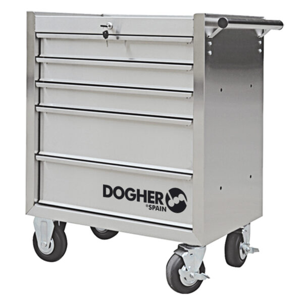 CARRO DE FERRAMENTAS EM INOX 5 GAVETAS 680X460X850 | DOGHER