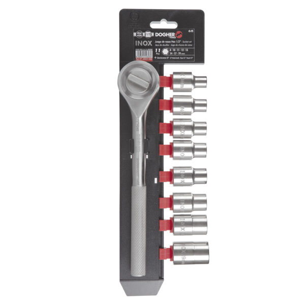 JOGO 8 UD. CHAVECAIXA+ROQUETE 1/2 INOX | DOGHER