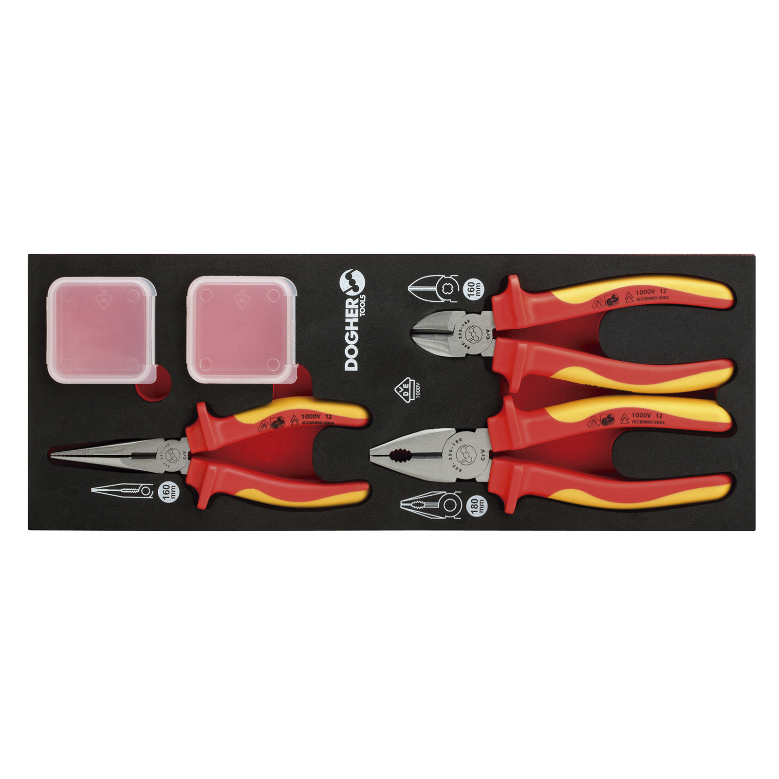 B.COMB.1/4 3 ALICATES ISOLADOS 1000V | DOGHER - Image 1
