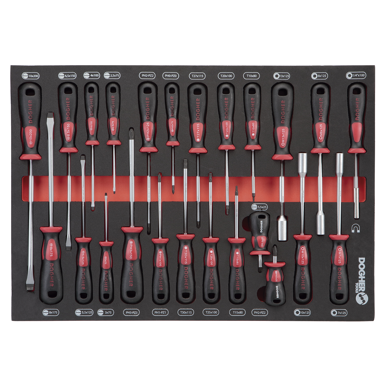 BAN.ESP. CHAVEPAR. PL-TORX-PH 24 PCS ENTERA | DOGHER - Image 1