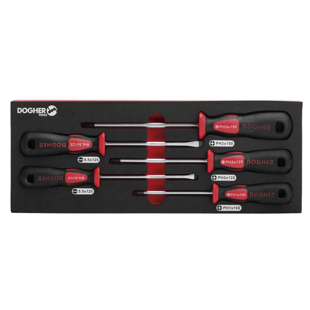 B.COMB.1/4 5 CHAVEPARAFUSOS 3 FENDA & 2 PH PROFISSIONAL | DOGHER