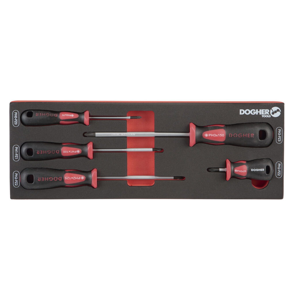 B.COMB.1/4 5 CHAVE PARAFUSOS PH E CORTO PROFISSIONAL | DOGHER