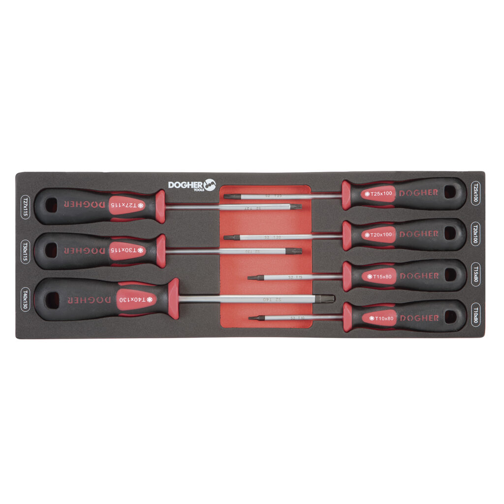 B.COMB.1/4 7 CHAVE PARAFUSO TORXSEG PROFISSIONAL | DOGHER