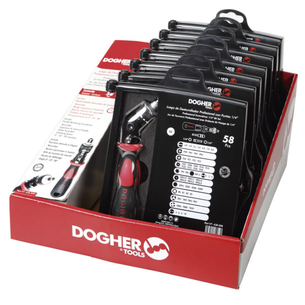 EXP.MOSTR.7 ESTOJ. BITS CHAVEFLEX 58 PC | DOGHER
