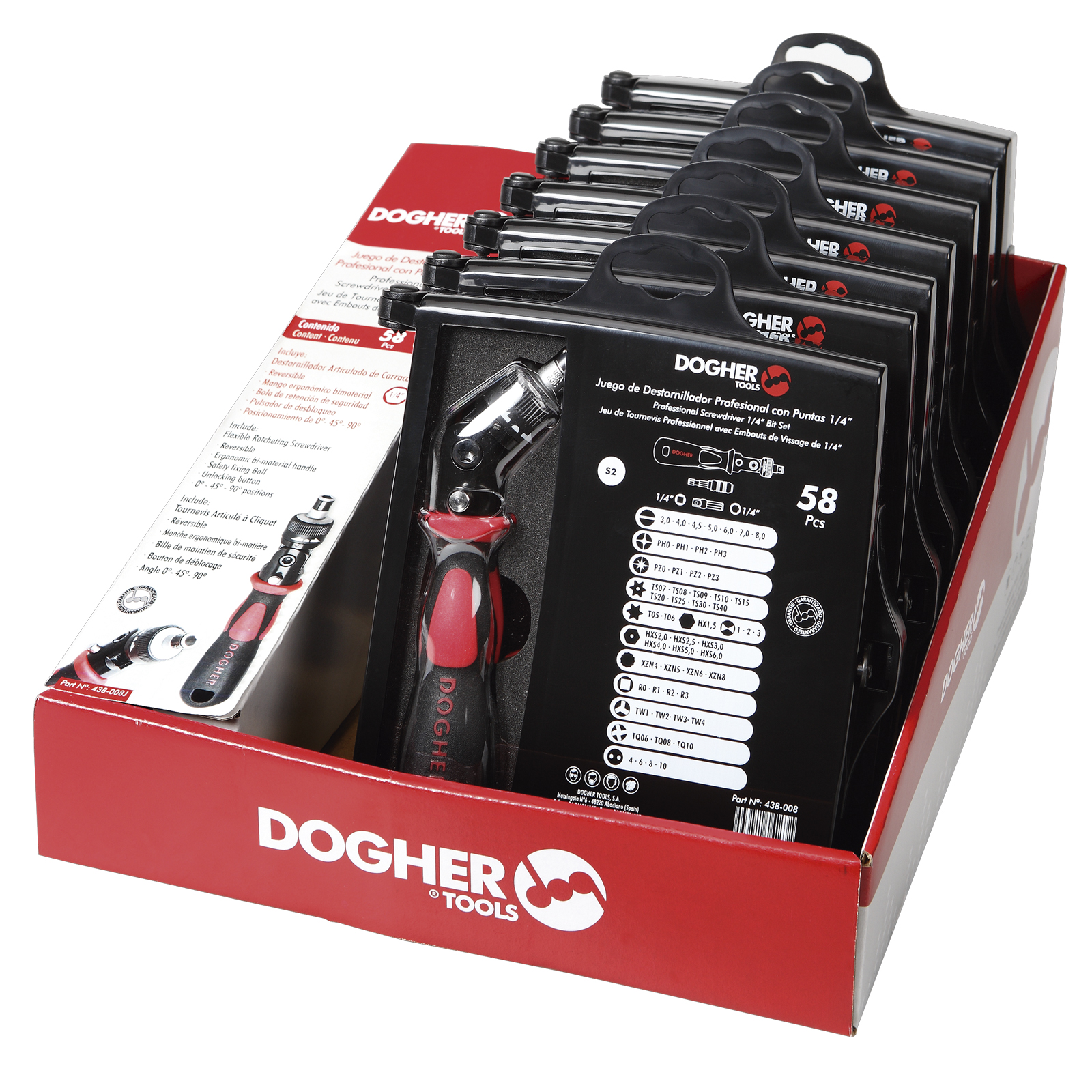 EXP.MOSTR.7 ESTOJ. BITS CHAVEFLEX 58 PC | DOGHER - Image 1