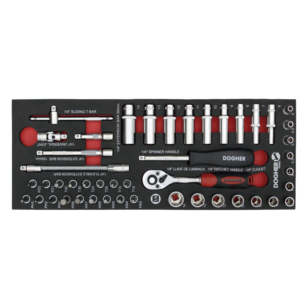 B.COMB.1/4 46 CHAVE CAIXA SEXTAVADAS 1/4 | DOGHER