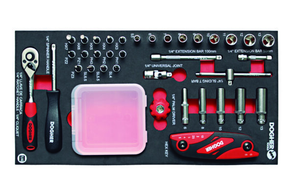 B.COMB.1/3 36 CHAVE CAIXA SEXTAVADAS 1/4 | DOGHER