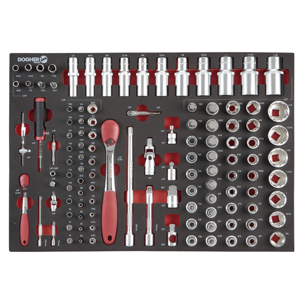 B.COMB.ENTERA 115 PCS CHAVE CAIX SAE 1/4Y 1/2 | DOGHER