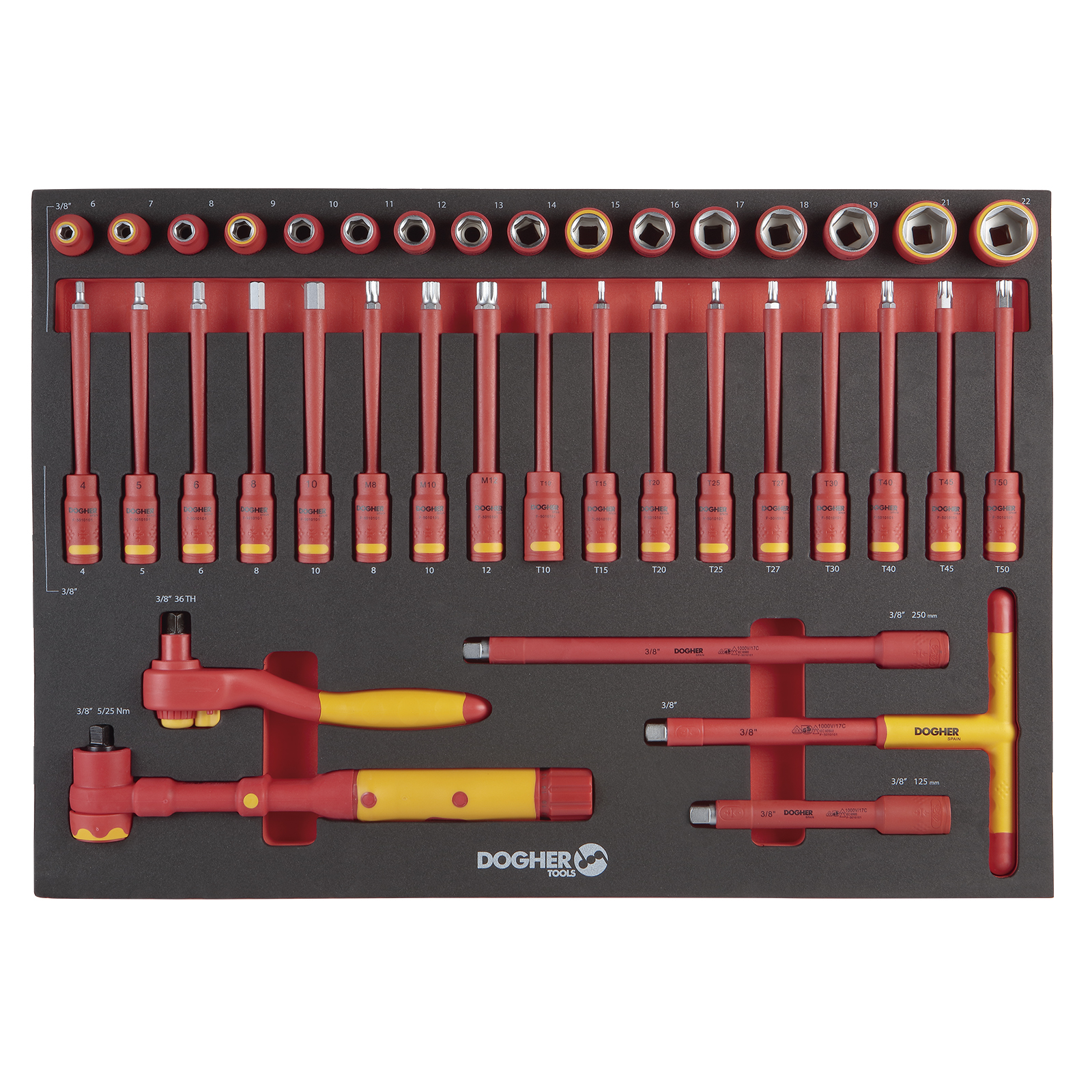 B.COMB.38 PCS V.VDE.SEXTAVADA ACCES.3/8 ENTERA | DOGHER - Image 1